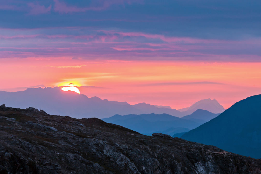 Sonnenuntergang Gipfelblick